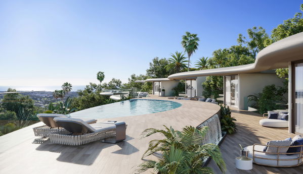 Exclusive newly built duplex penthouse with panoramic sea views and private pool in El Madroñal, Benahavis