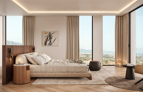 Exclusive newly built duplex penthouse with panoramic sea views and private pool in El Madroñal, Benahavis