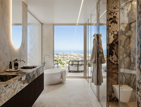 Exclusive newly built duplex penthouse with panoramic sea views and private pool in El Madroñal, Benahavis