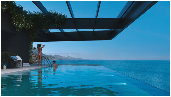 Luxury apartment in a uniquely designed tower by the sea on Málaga’s 'Golden Mile