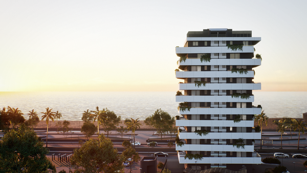 Stunning beachfront duplex penthouse in a prime city location, Pacífico, Malaga