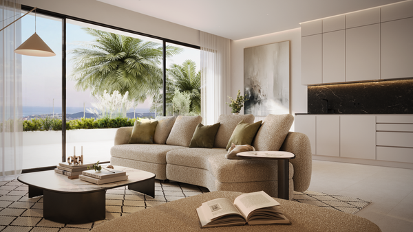 Duplex penthouse with panoramic sea-view terraces in the prestigious El Higuerón development