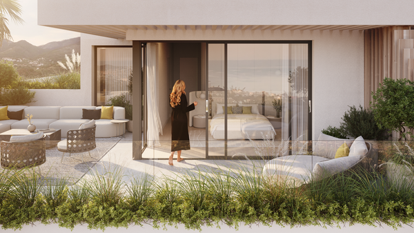 Duplex penthouse with panoramic sea-view terraces in the prestigious El Higuerón development