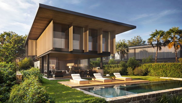 Modern villa in the heart of the golf course in a quiet community with incredible views in La Cerquilla