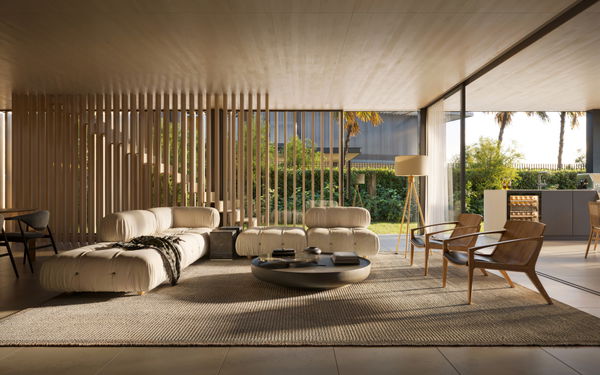 Modern villa in the heart of the golf course in a quiet community with incredible views in La Cerquilla