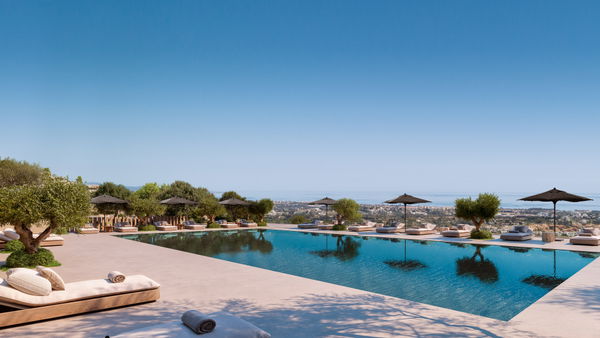 Single floor sky villa in a prestigious community with unrivalled views in Benahavís