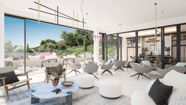 Single floor sky villa in a prestigious community with unrivalled views in Benahavís