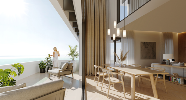 Sophisticated duplex penthouse by the sea in an unrivalled setting, West Málaga