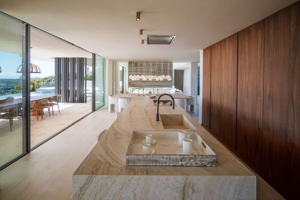 Bio architectural villa with spectacular design and open panoramic views in La Reserva, Sotogrande