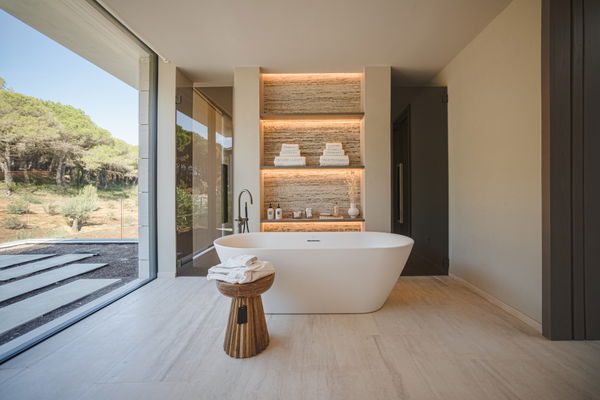 Bio architectural villa with spectacular design and open panoramic views in La Reserva, Sotogrande