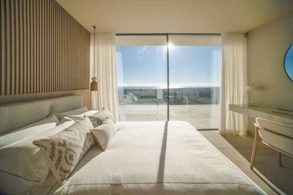 Bio architectural villa with spectacular design and open panoramic views in La Reserva, Sotogrande