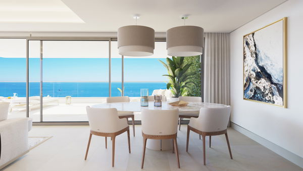 Elite architecture by the sea: duplex penthouse with rooftop pool, West Málaga