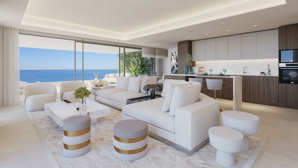 Elite architecture by the sea: duplex penthouse with rooftop pool, West Málaga