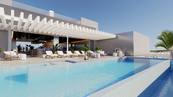 Elite architecture by the sea: duplex penthouse with rooftop pool, West Málaga