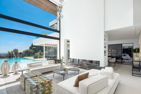 Villa with open panoramic views to the sea, in Real de La Quinta, Benahavis