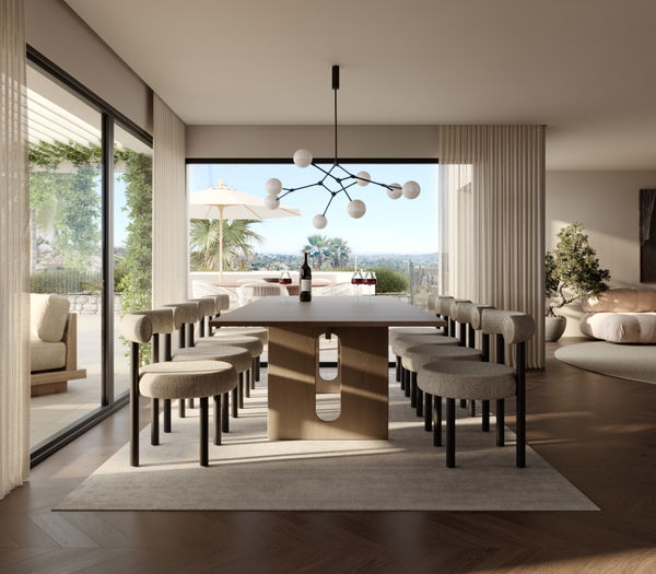 Charming Scandinavian-French style villa project with panoramic views in Nueva Andalucia