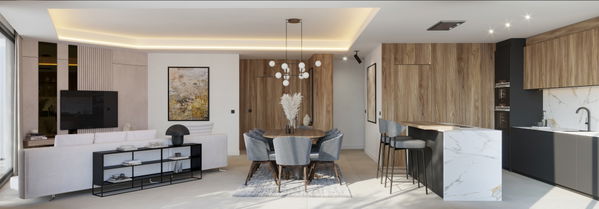 Contemporary luxury apartment with a private pool and sea views, Málaga East