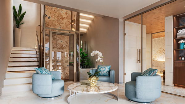 Custom-made villa with interior design by Versace Home – Ocho de Oro, new project in Nueva Andalucía, Marbella
