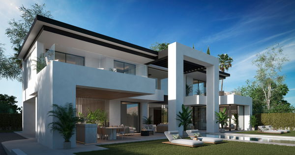 New villa project on the New Golden Mile in Bel Air, featuring a contemporary and elegant style