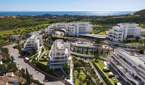 Luxury apartment with Panoramic Golf and Sea Views in Mijas, Málaga