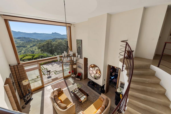 Villa La Mandaluz, a unique and inspiring home where art and architecture converse, surrounded by protected countryside in Ronda, Málaga