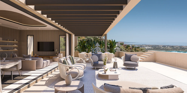 Sky villa penthouse with breathtaking views in Benahavís