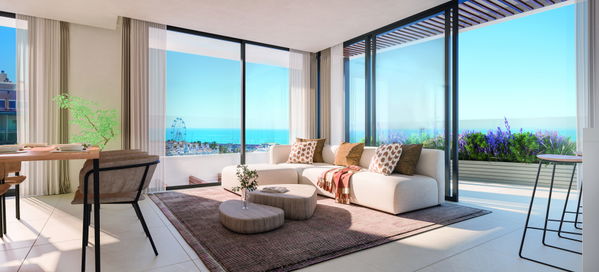 Modern penthouse with front sea views next to Puerto Marina, Benalmadena, Málaga