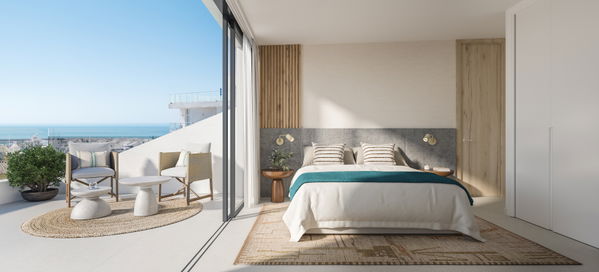 Modern penthouse with front sea views next to Puerto Marina, Benalmadena, Málaga