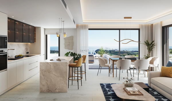 Exclusive apartment with Panoramic Golf and Sea Views in Mijas, Málaga