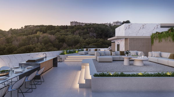 Modern penthouse with stunning views in Pedregalejo Morlaco, Málaga East