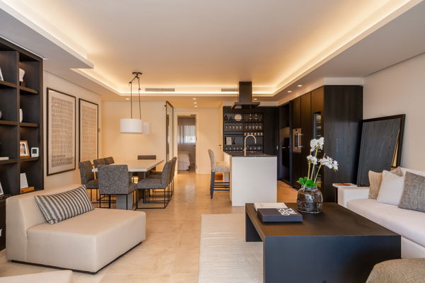 Beautifully renovated three bedroom garden apartment in Puente Romano, Marbella