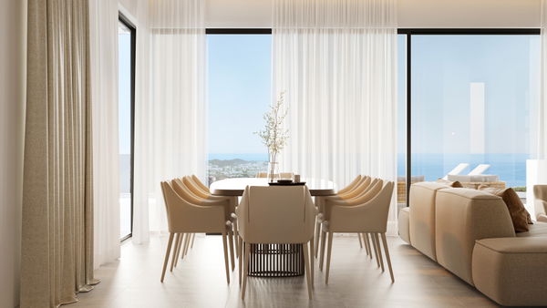 Stunning contemporary villa boasting panoramic sea views in El Higuerón, Málaga