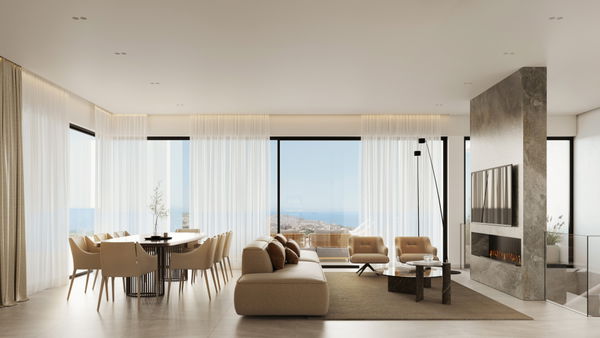 Stunning contemporary villa boasting panoramic sea views in El Higuerón, Málaga