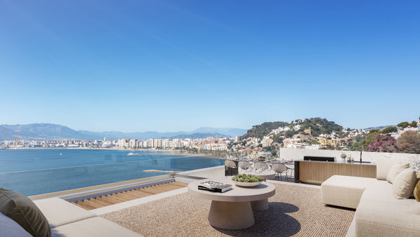 Modern apartment with stunning views in Pedregalejo Morlaco, Málaga East