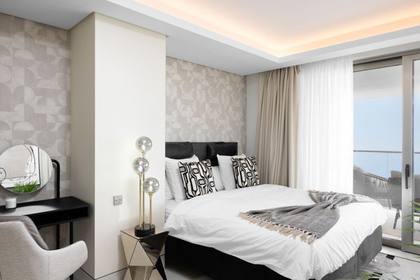 Incredible new built apartment front beach line with amazing views in Málaga Towers, Málaga