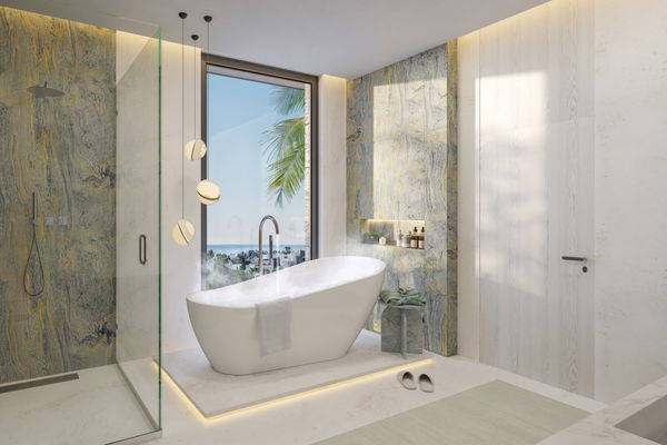 Villa off plan in a new exclusive development with views of the Mediterranean on the new Golden Mile, Estepona