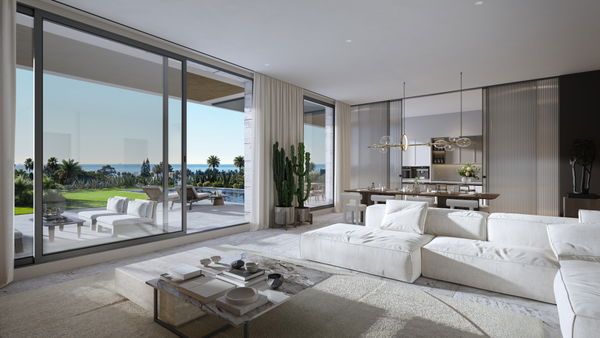 Villa off plan in a new exclusive development with views of the Mediterranean on the new Golden Mile, Estepona