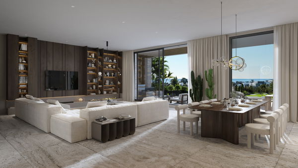Villa off plan in a new exclusive development with views of the Mediterranean on the new Golden Mile, Estepona