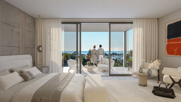 Villa off plan in a new exclusive development with views of the Mediterranean on the new Golden Mile, Estepona
