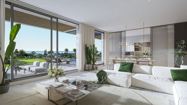 Villa off plan in a new exclusive development with views of the Mediterranean on the new Golden Mile, Estepona