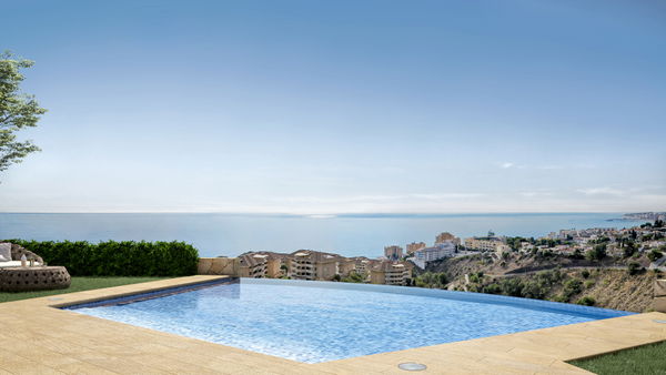 Sky-Villas in El Higuerón with private pool and sea views in Higuerón, Fuengirola
