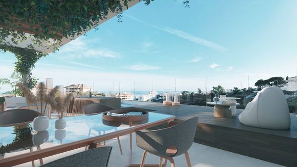 Sky-Villas in El Higuerón with private pool and sea views in Higuerón, Fuengirola