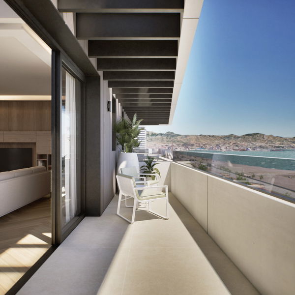 Luxury apartment in a uniquely designed tower by the sea on Málaga’s 'Golden Mile