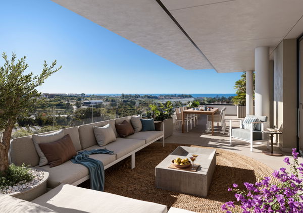 Refined off plan apartment in a new residential development on the New Golden Mile, Estepona