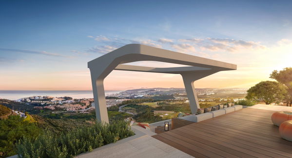 Refined branded penthouse with panoramic sea views in Finca Cortesín, Casares