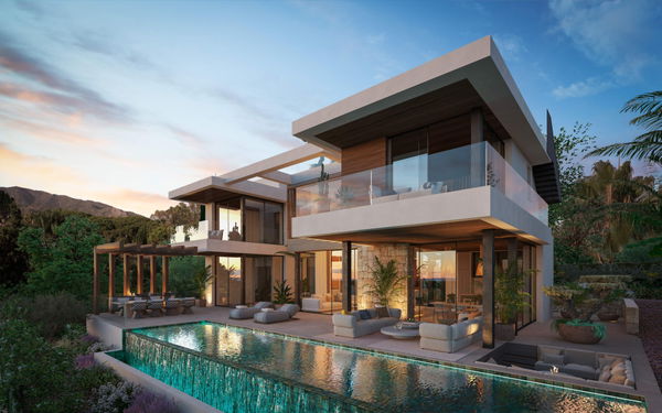 Prestigious villa project with sea and mountain views in La Carolina, Marbella Golden Mile