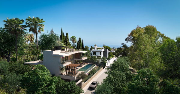 Prestigious villa project with sea and mountain views in La Carolina, Marbella Golden Mile