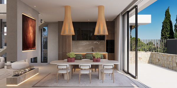 Prestigious villa project with sea and mountain views in La Carolina, Marbella Golden Mile