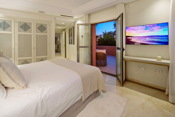 A beachfront penthouse designed around privacy and mediterranean living in La Morera, Marbella East