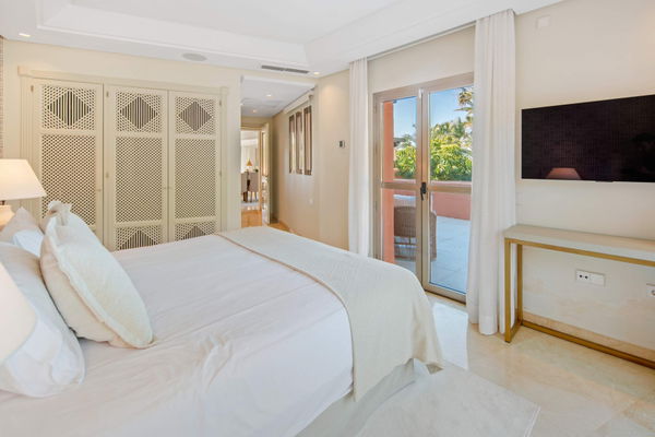 A beachfront penthouse designed around privacy and mediterranean living in La Morera, Marbella East
